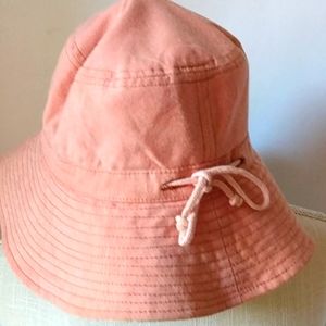 Hat Bucket Nantucket Clay Red Reversible Cotton Floppy